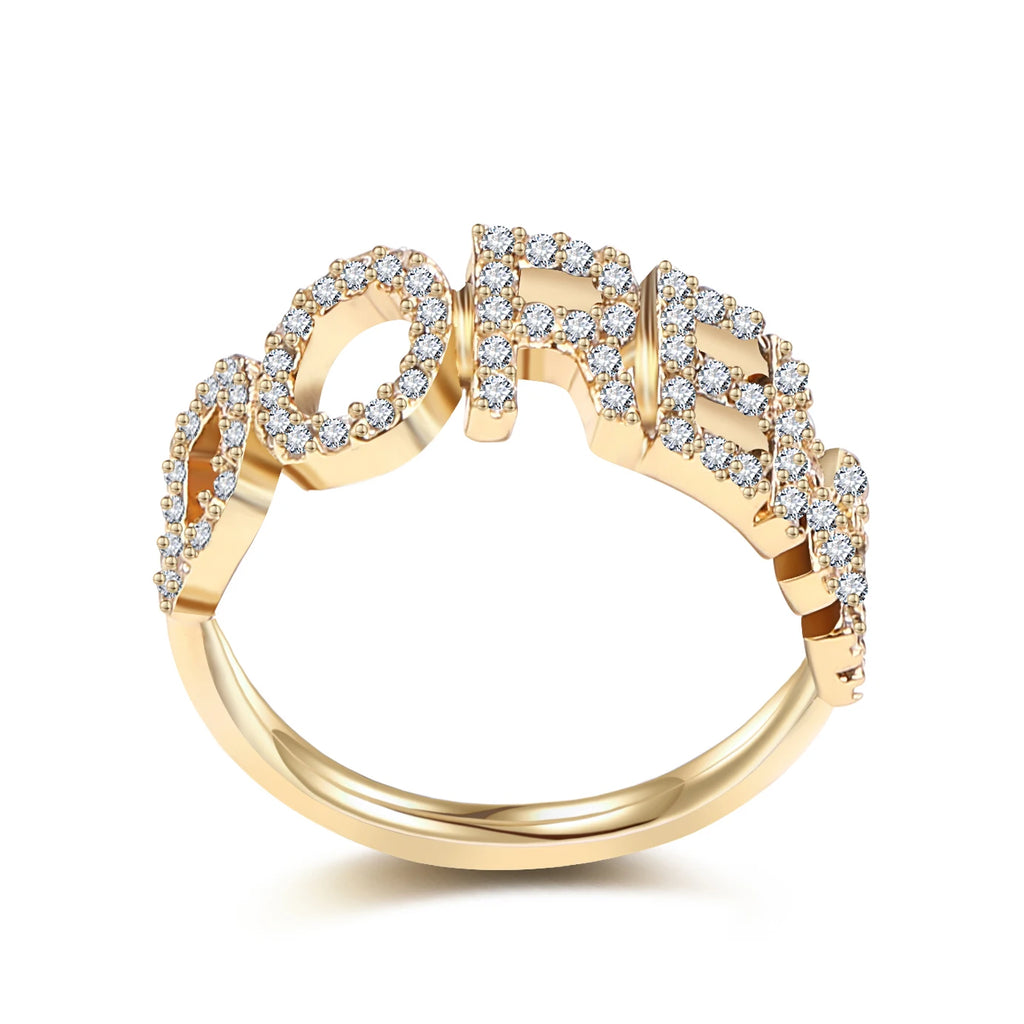 DOREMI Closed Ring Custom Name/Number Ring