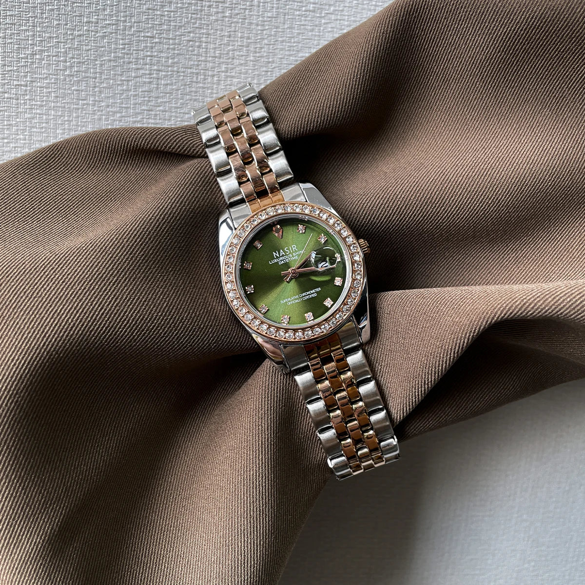 CILOA green round watch women's light luxury brand authentic 2025