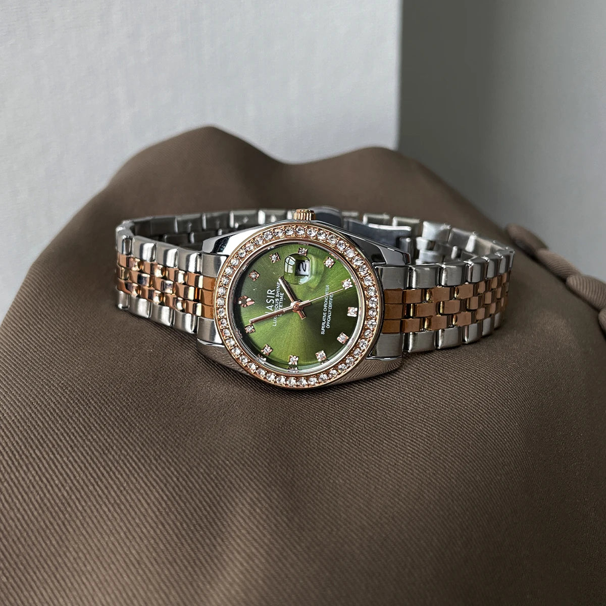 CILOA green round watch women's light luxury brand authentic 2025