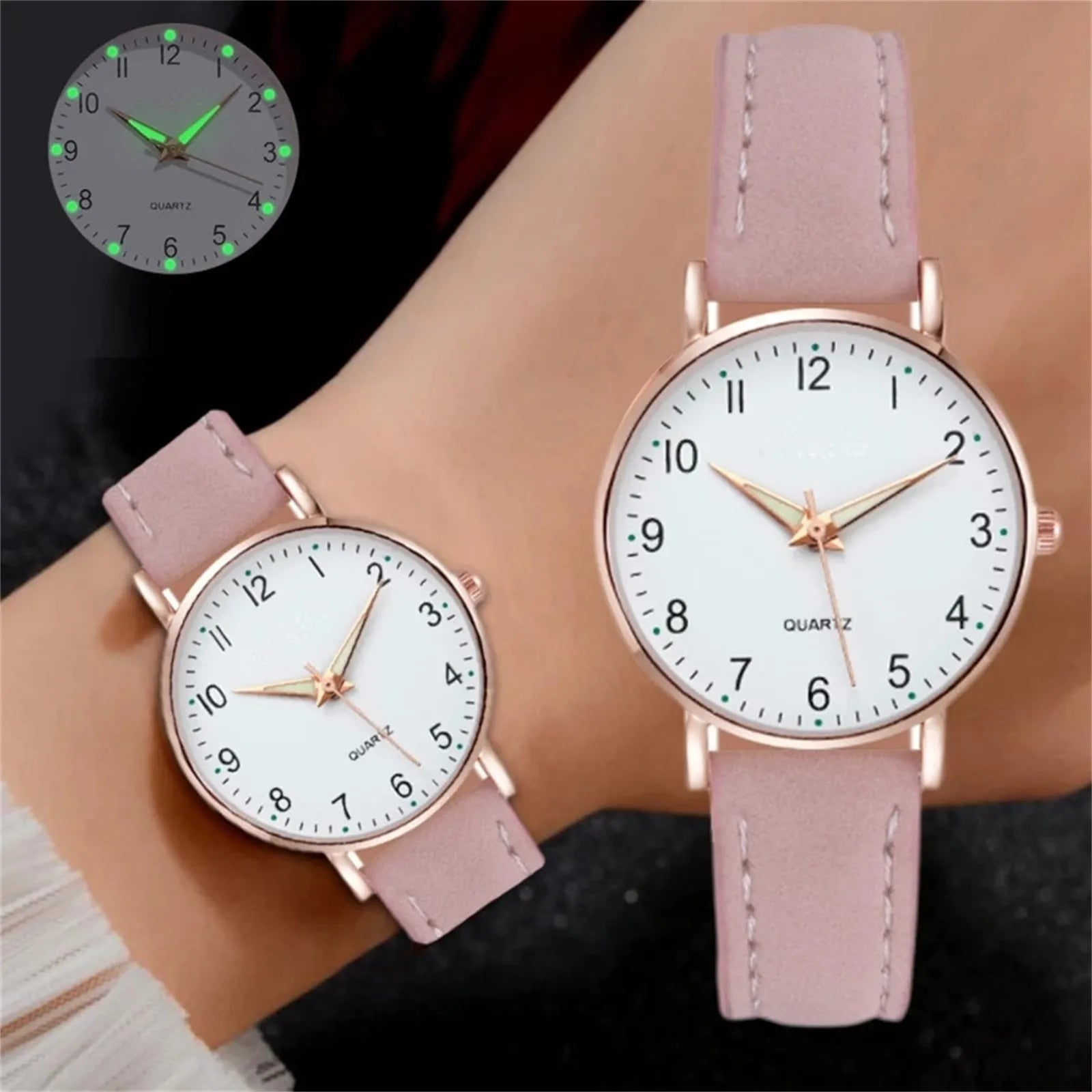 Reloj Mujer Fashion Watch For Women Leather Belt Watches