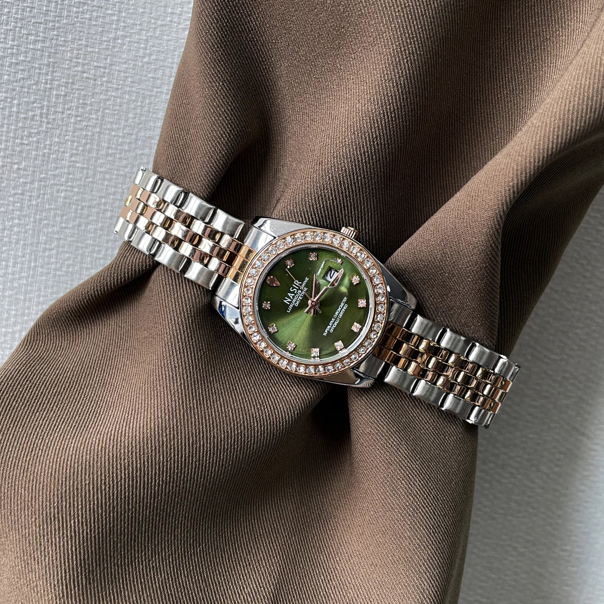 CILOA green round watch women's light luxury brand authentic 2025